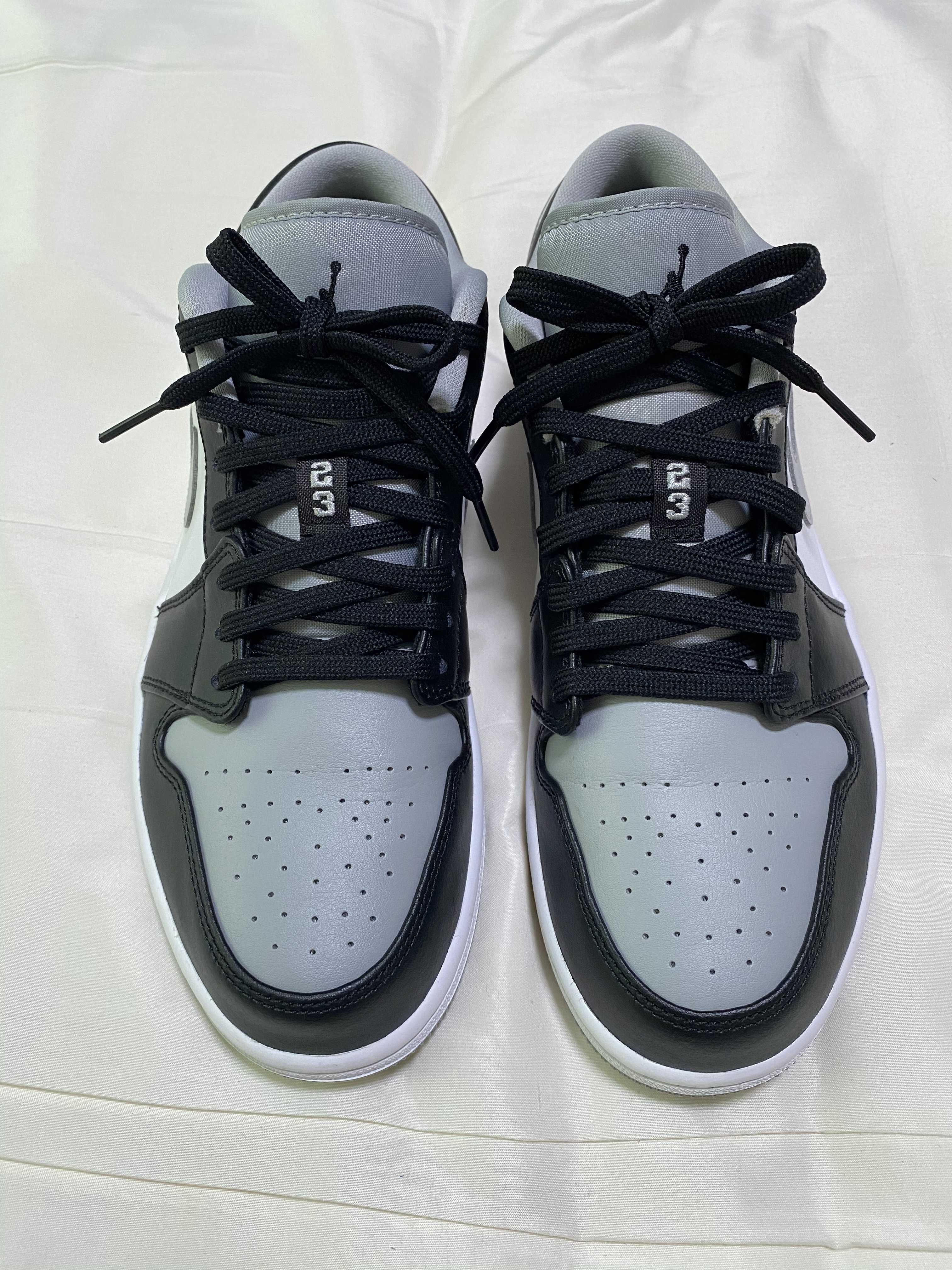 NIKE AIR JORDAN 1 LOW "BLACK/LIGHT SMOKE GREY"