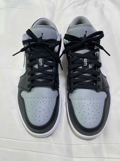 NIKE AIR JORDAN 1 LOW "BLACK/LIGHT SMOKE GREY"