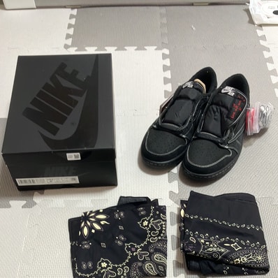 Travis Scott × Nike Air Jordan 1 Low OG SP "Black Phantom"