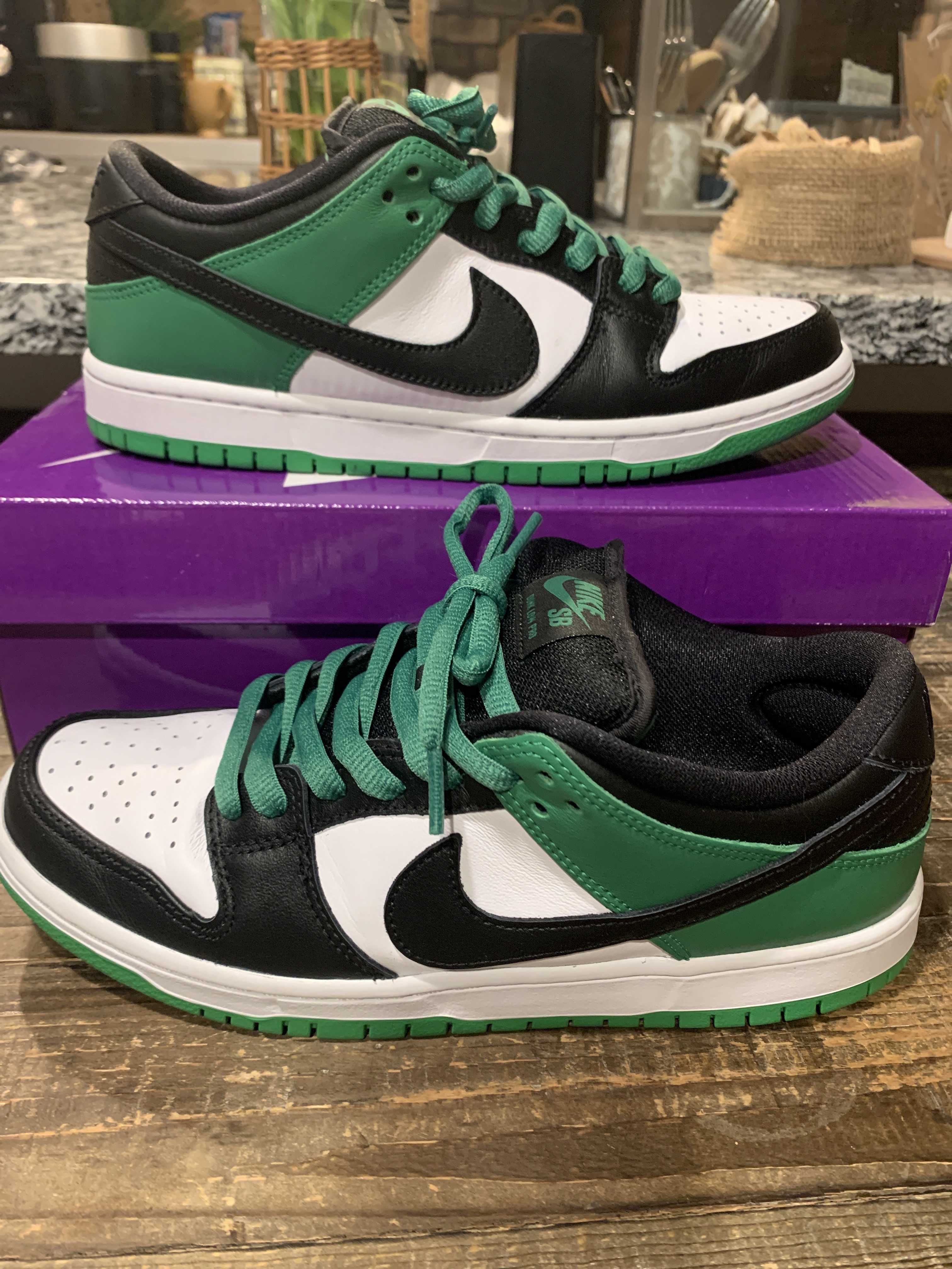 Nike SB Dunk Low Pro "Black and Classic Green"