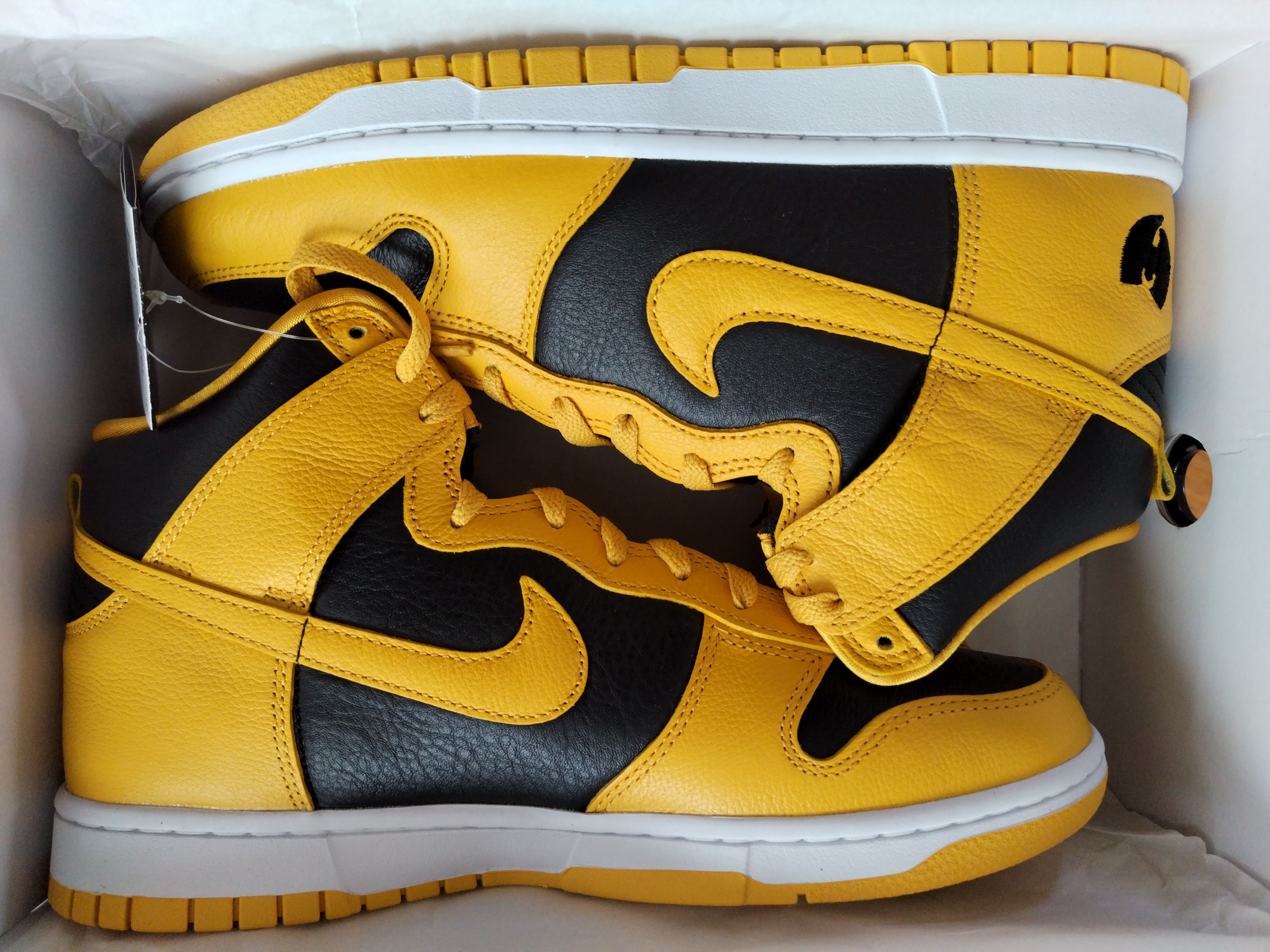 Wu-Tang Clan × Nike Dunk High Retro PRM "Black and Pollen"