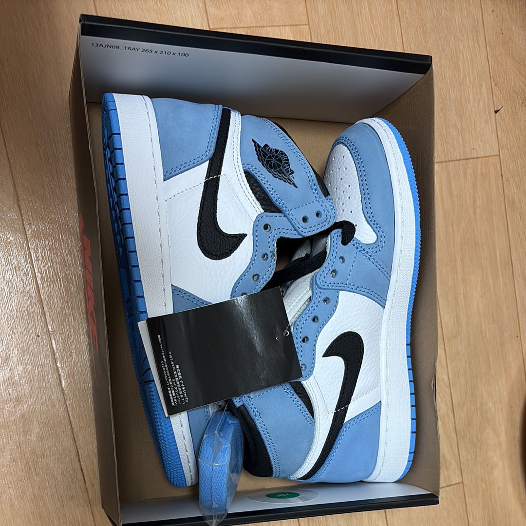 Nike GS Air Jordan 1 High "White/University Blue/Black"   