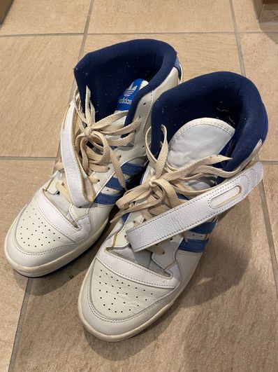 adidas Forum 84 High Blue Thread "Off White-Bright Blue/Footwear White"
