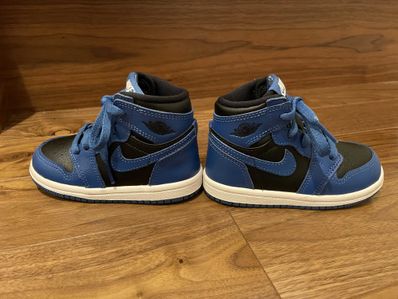 国産原料100% NIKE AJ1 ダークマリーナブルー TD 14 トドラー ベビー