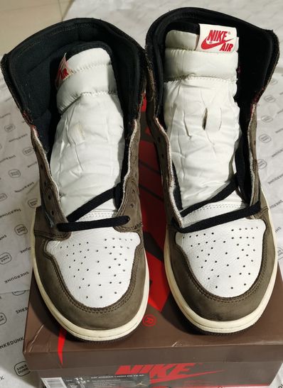 Travis Scott × Nike Air Jordan 1 Retro High OG TS SP "Sail/Dark Mocha"