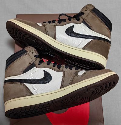 Travis Scott × Nike Air Jordan 1 Retro High OG TS SP "Sail/Dark Mocha"