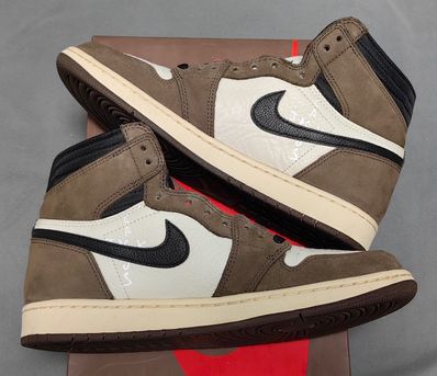 Travis Scott × Nike Air Jordan 1 Retro High OG TS SP "Sail/Dark Mocha"
