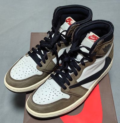 Travis Scott × Nike Air Jordan 1 Retro High OG TS SP "Sail/Dark Mocha"