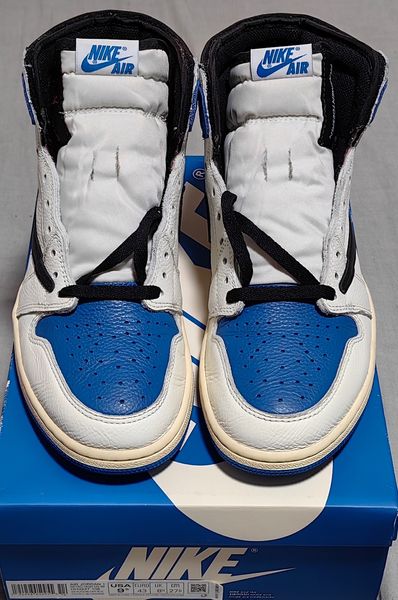 Travis Scott × fragment design × Nike Air Jordan 1 Retro High OG SP "Military Blue"