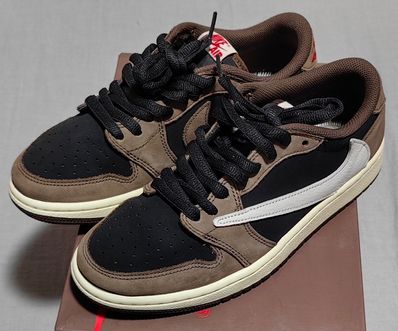 Travis Scott × Nike Air Jordan 1 Low OG SP-T "Black/Dark Mocha"