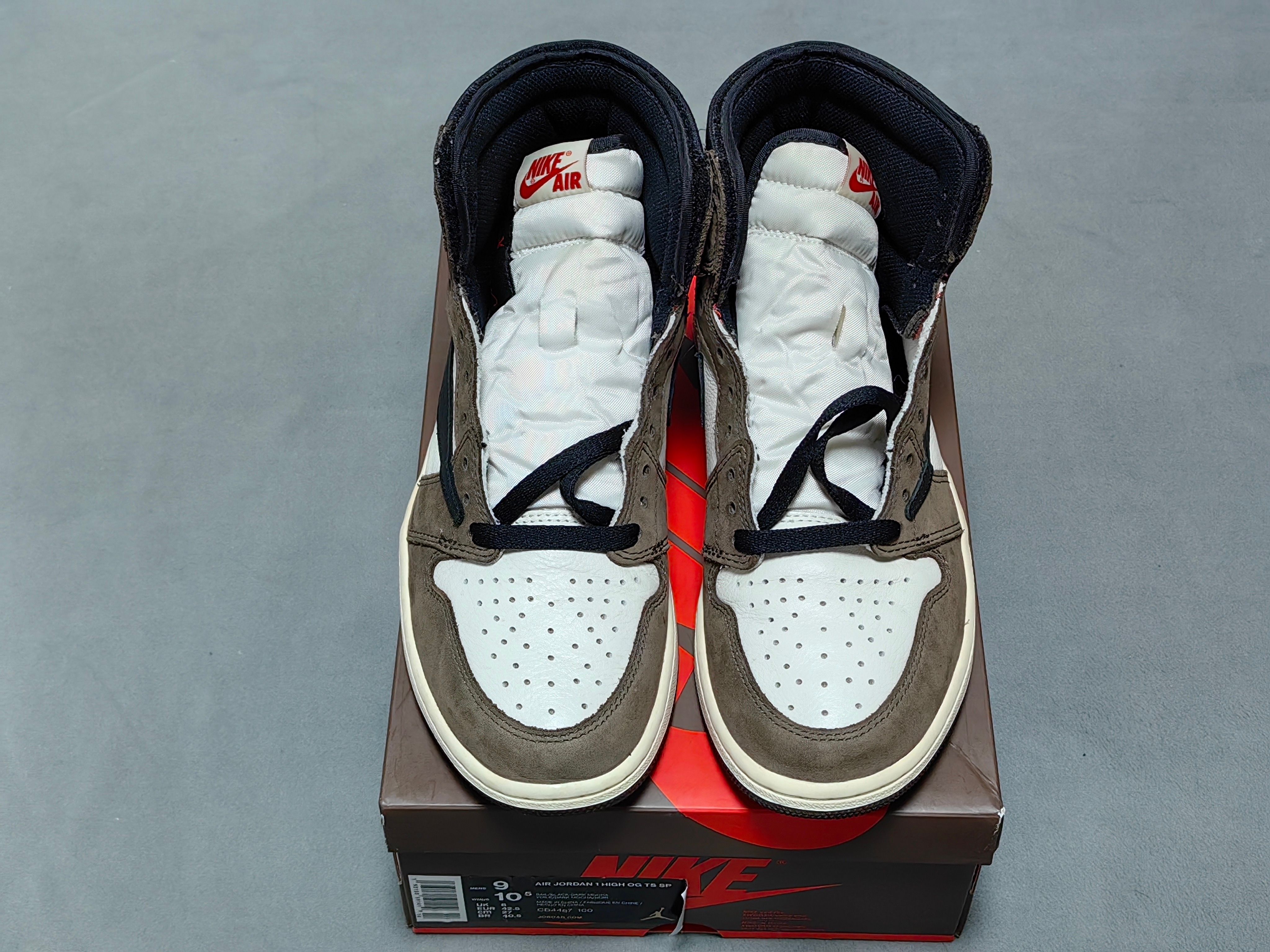 Travis Scott × Nike Air Jordan 1 Retro High OG TS SP "Sail/Dark Mocha"