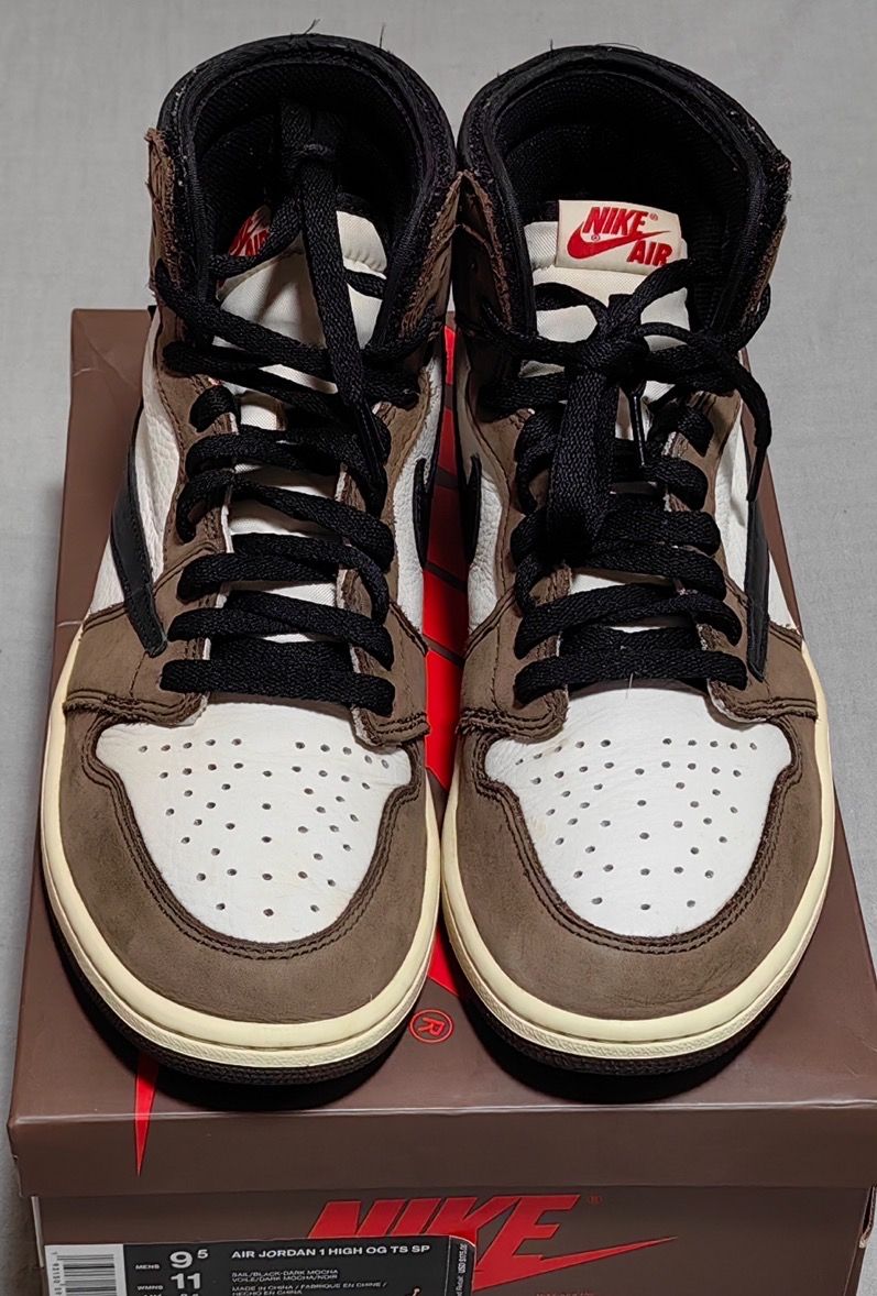 Travis Scott × Nike Air Jordan 1 Retro High OG TS SP "Sail/Dark Mocha"