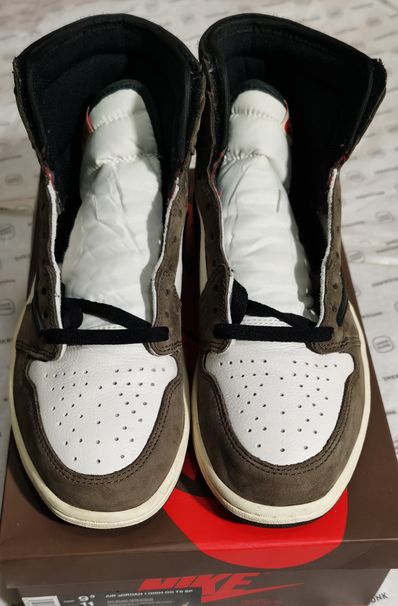 Travis Scott × Nike Air Jordan 1 Retro High OG TS SP "Sail/Dark Mocha"