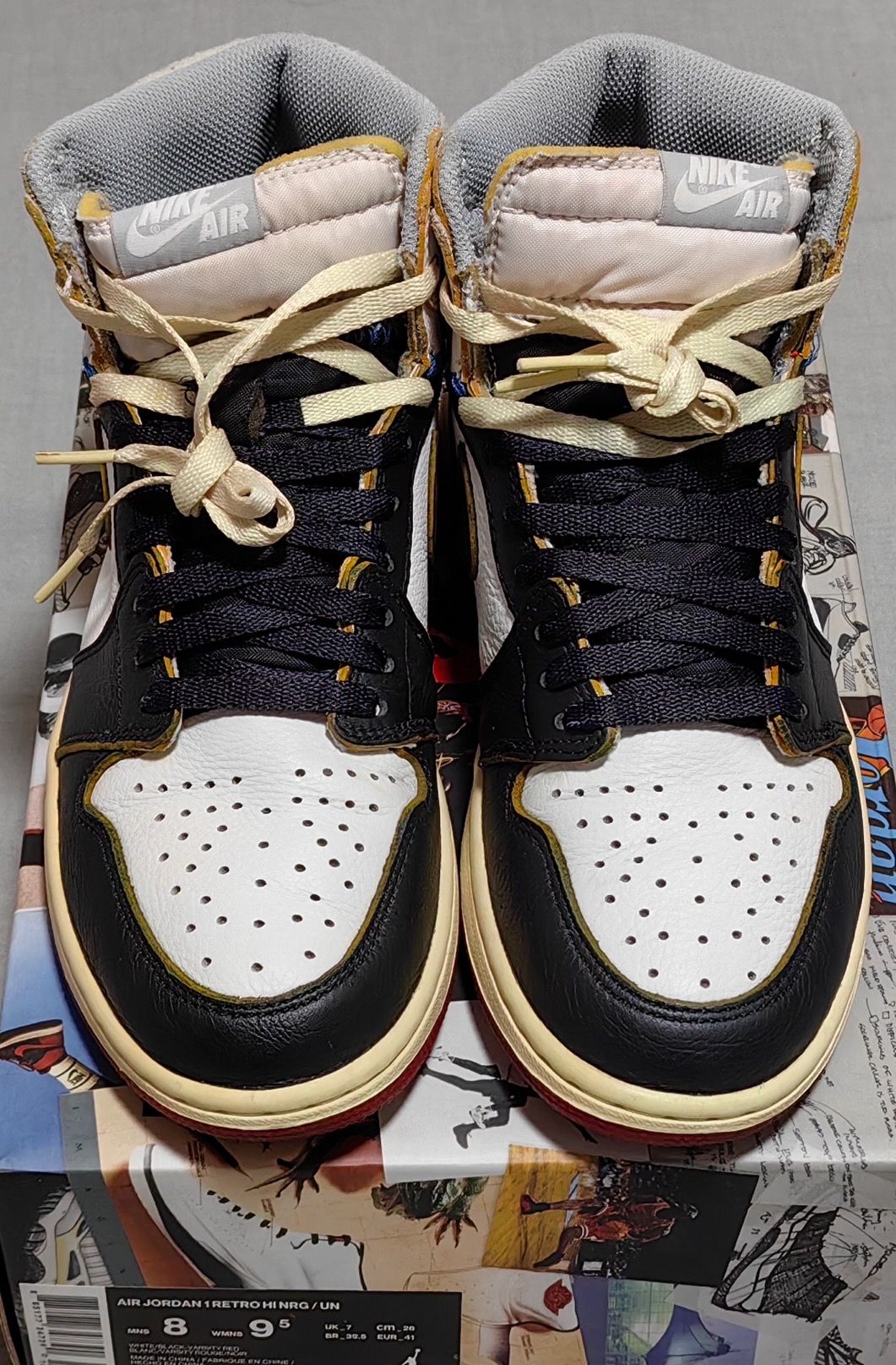 UNION × Nike Air Jordan 1 Retro High OG NRG "Varsity Red/Wolf Grey"