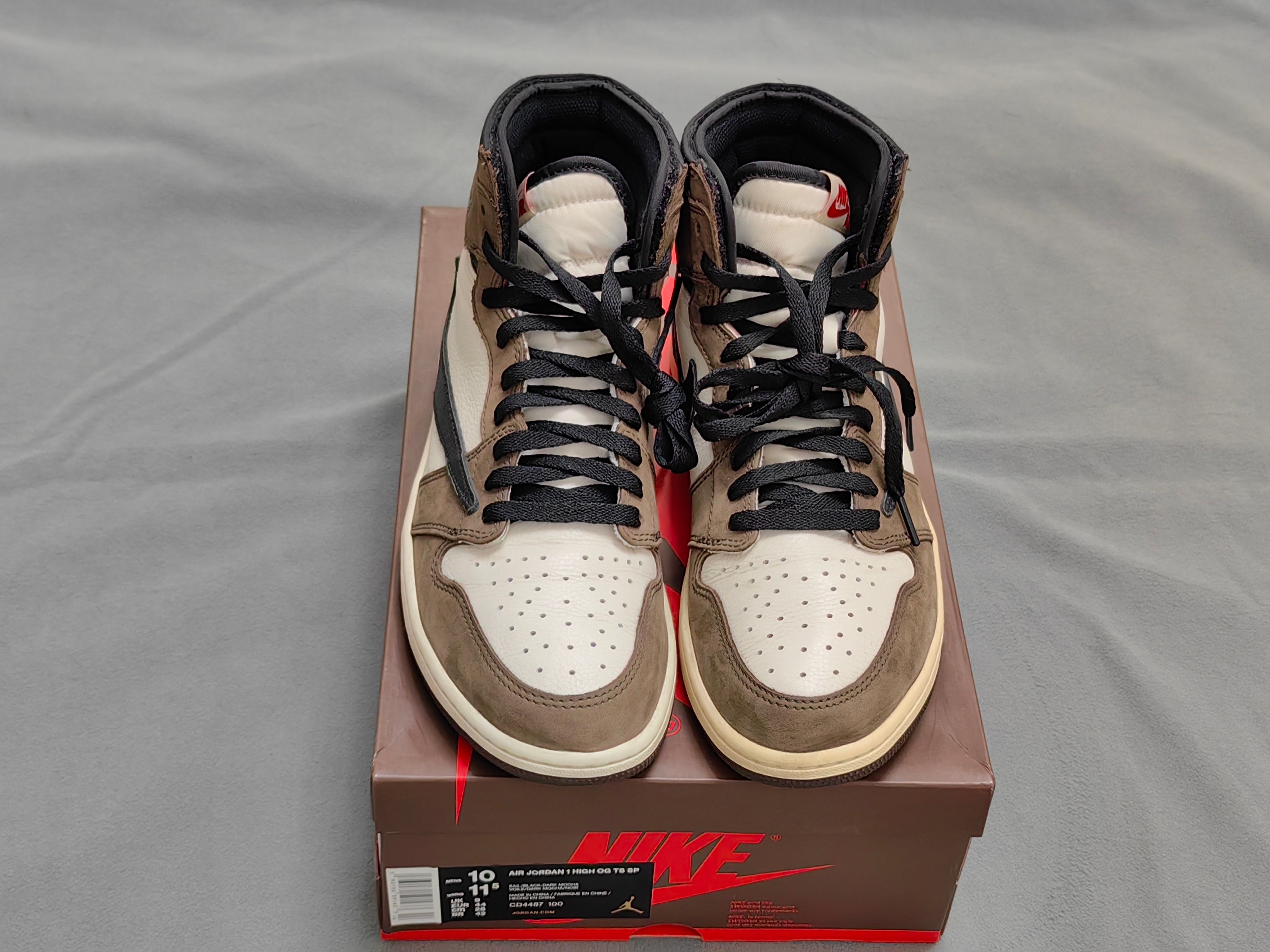 Travis Scott × Nike Air Jordan 1 Retro High OG TS SP "Sail/Dark Mocha"