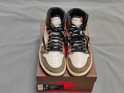 Travis Scott × Nike Air Jordan 1 Retro High OG TS SP "Sail/Dark Mocha"
