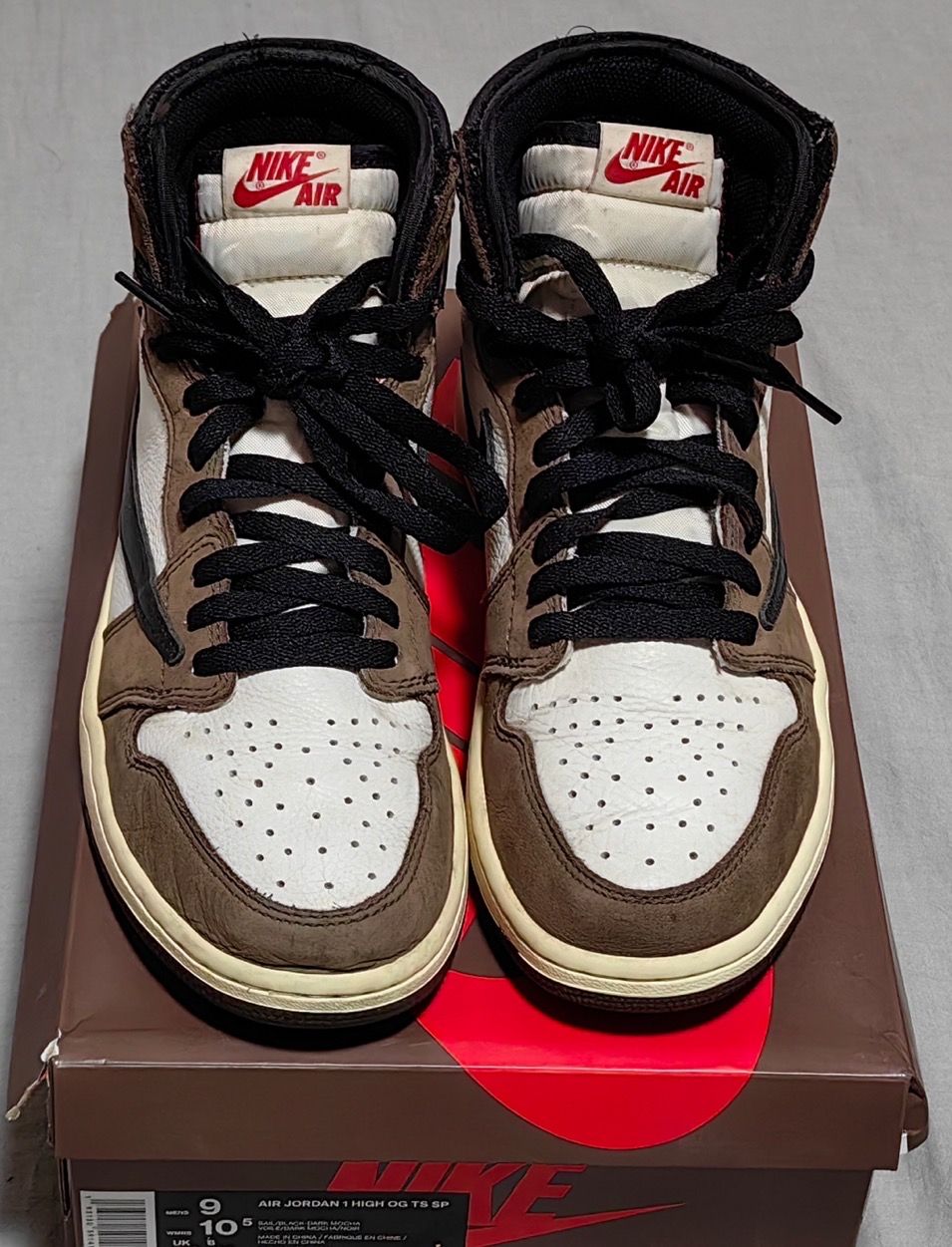 Travis Scott × Nike Air Jordan 1 Retro High OG TS SP "Sail/Dark Mocha"