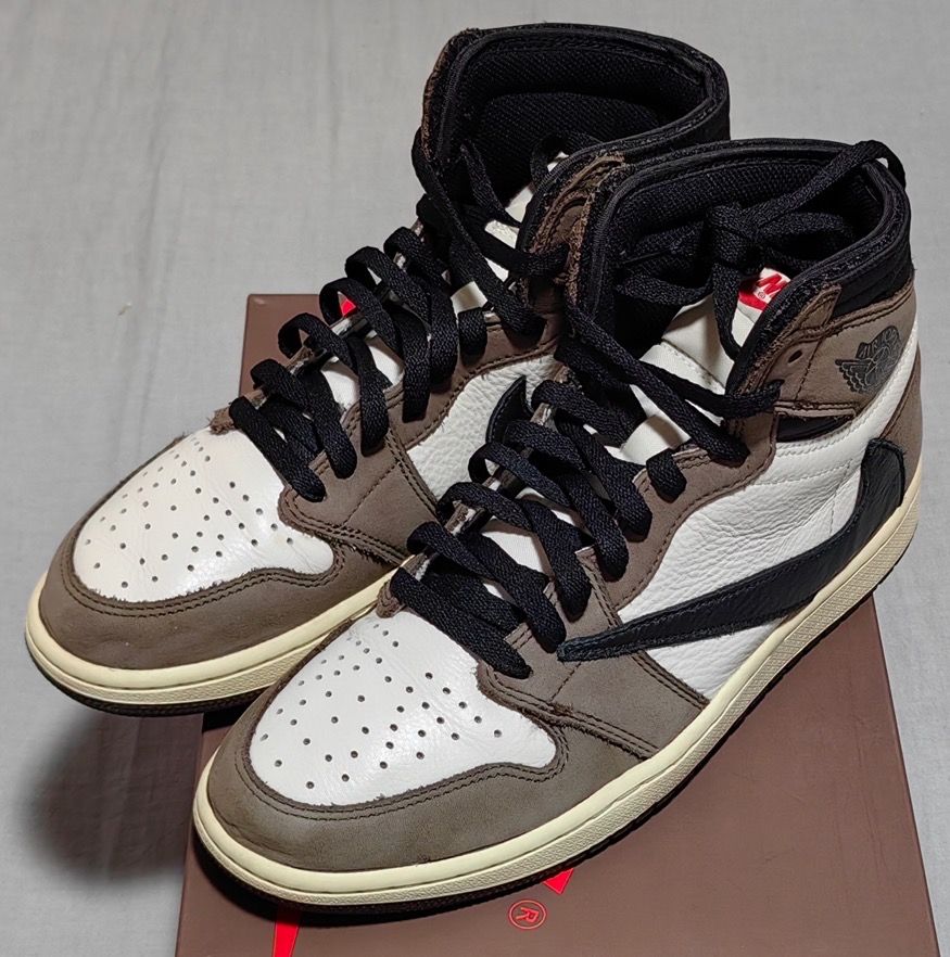 Travis Scott × Nike Air Jordan 1 Retro High OG TS SP "Sail/Dark Mocha"