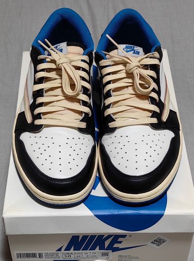 Travis Scott × fragment design × Nike Air Jordan 1 Low OG SP "Military Blue"