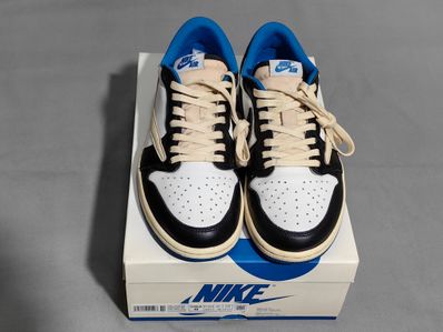 Travis Scott × fragment design × Nike Air Jordan 1 Low OG SP "Military Blue"
