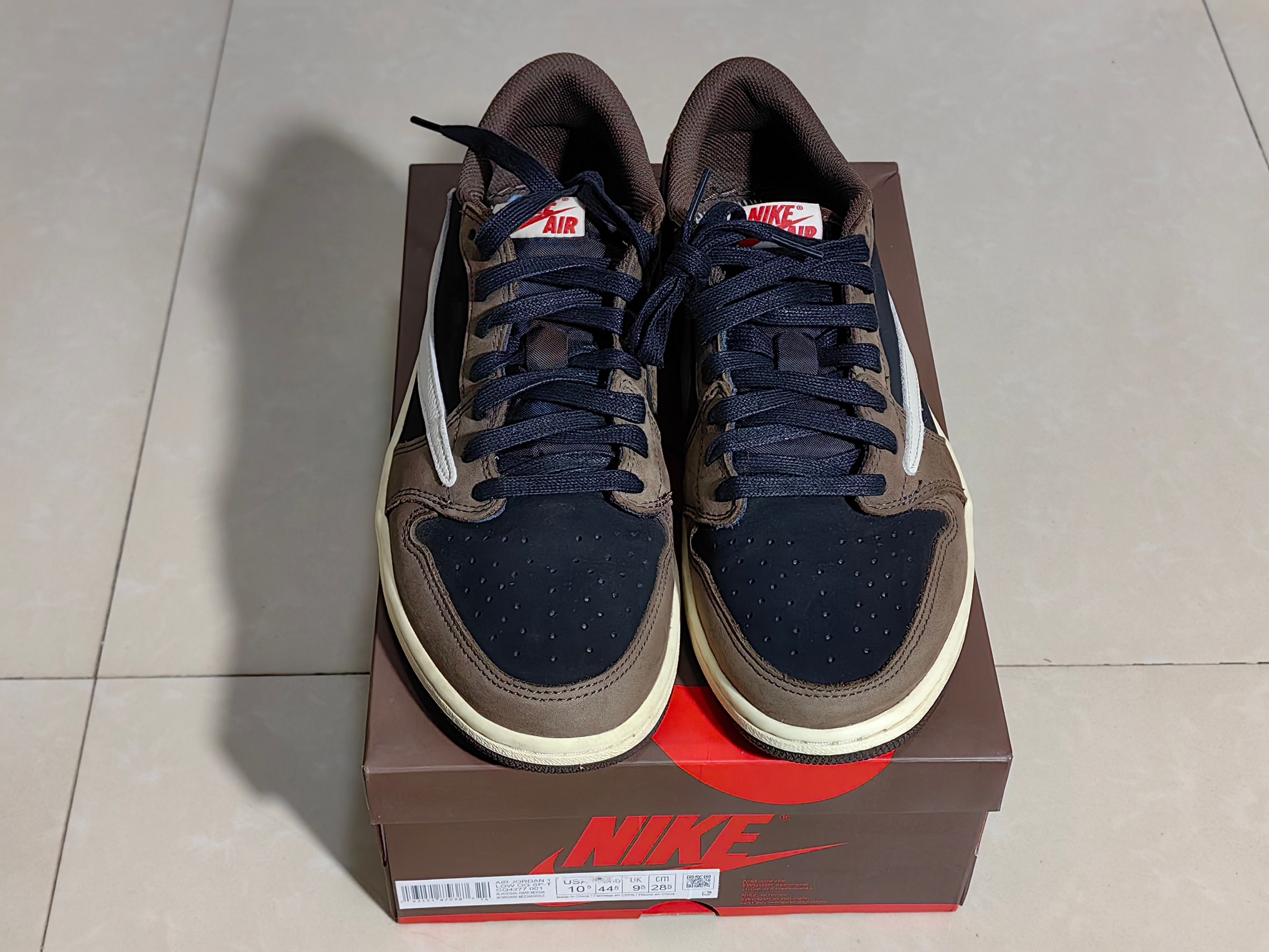 Travis Scott × Nike Air Jordan 1 Low OG SP-T  "Black/Dark Mocha"