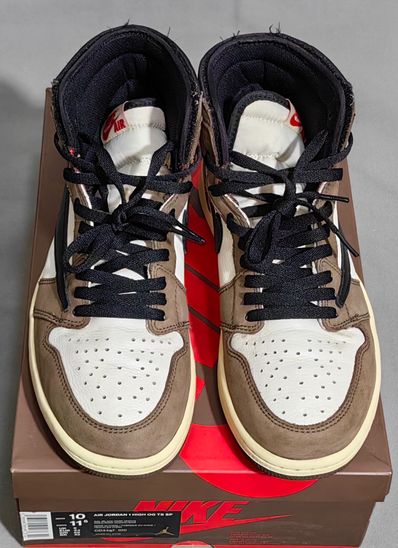 Travis Scott × Nike Air Jordan 1 Retro High OG TS SP "Sail/Dark Mocha"
