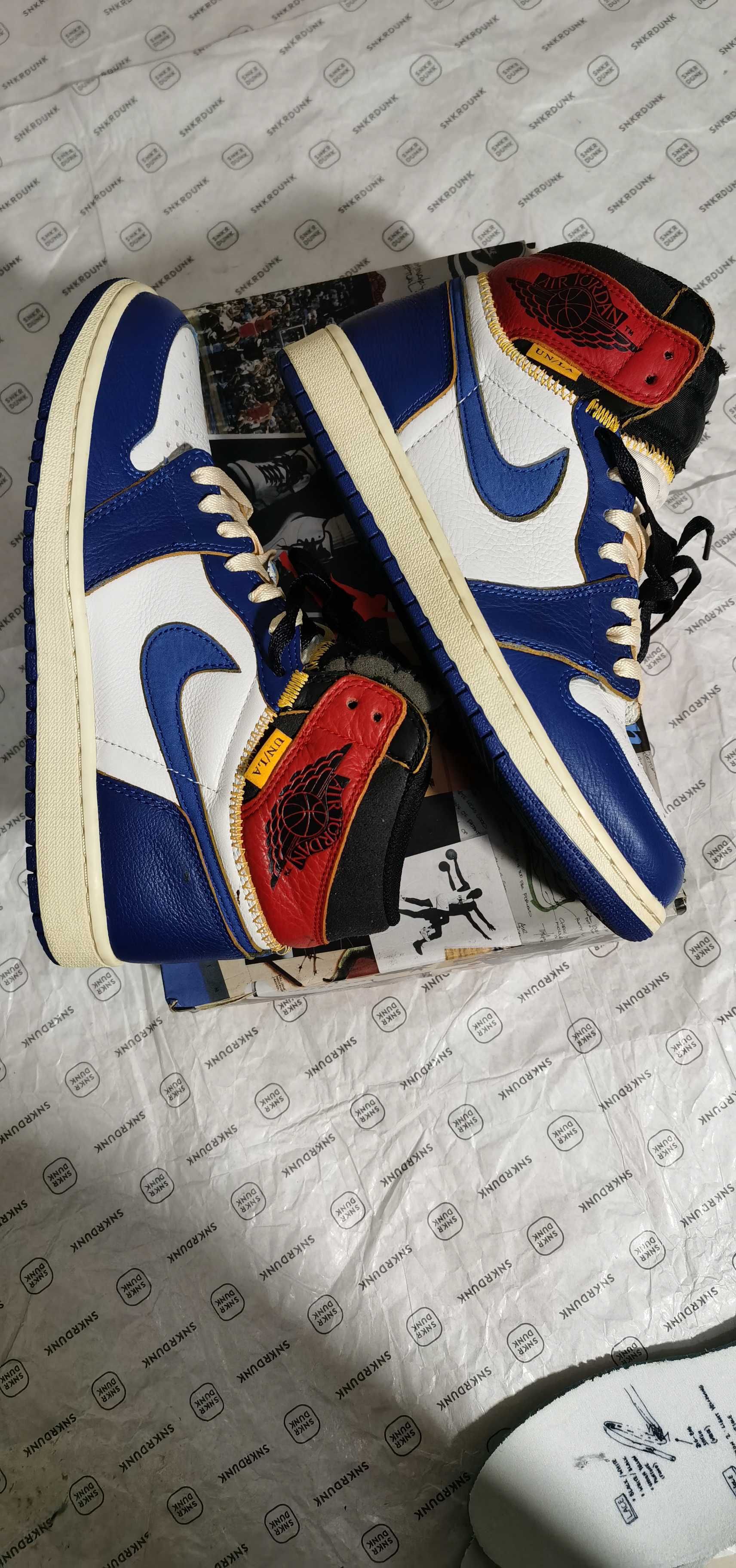 Union × Nike Air Jordan 1 Retro High OG NRG "Storm Blue/Varsity Red"