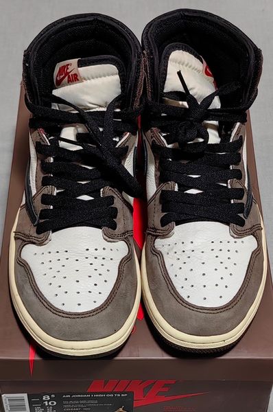 Travis Scott × Nike Air Jordan 1 Retro High OG TS SP "Sail/Dark Mocha"