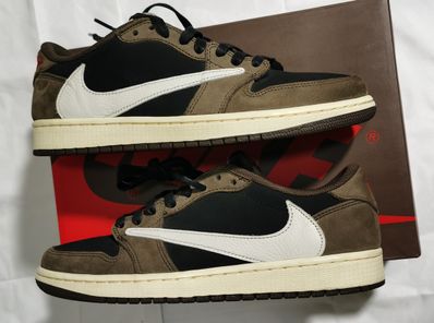 Travis Scott × Nike Air Jordan 1 Low OG SP-T "Black/Dark Mocha"