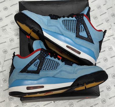 Travis Scott × Nike Air Jordan 4 Retro Cactus Jack "University Blue"