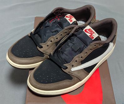 Travis Scott × Nike Air Jordan 1 Low OG SP-T "Black/Dark Mocha"