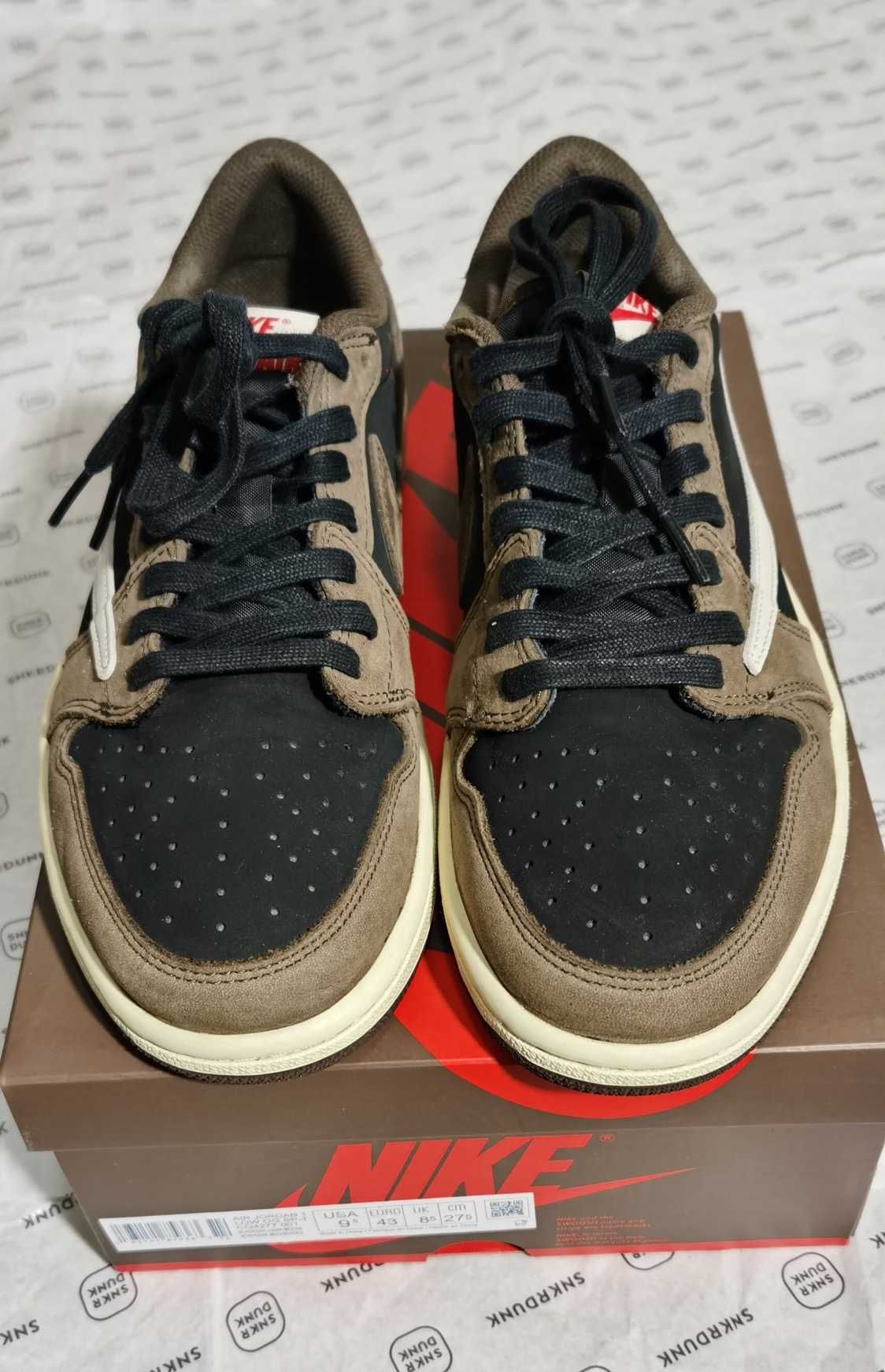 Travis Scott × Nike Air Jordan 1 Low OG SP-T  "Black/Dark Mocha"