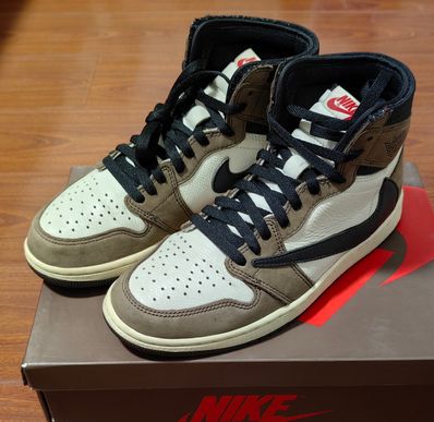 Travis Scott × Nike Air Jordan 1 Retro High OG TS SP "Sail/Dark Mocha"