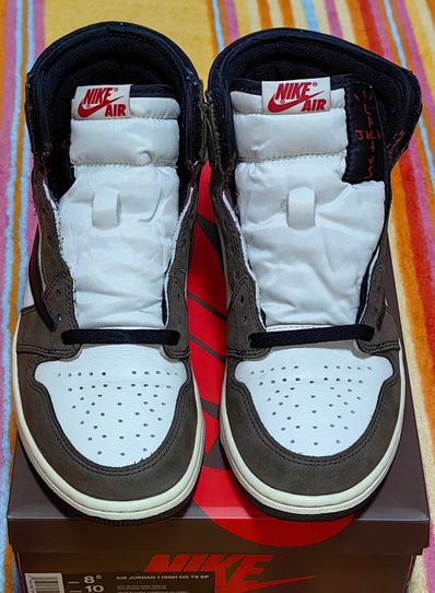 Travis Scott × Nike Air Jordan 1 Retro High OG TS SP "Sail/Dark Mocha"