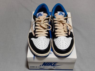 Travis Scott × fragment design × Nike Air Jordan 1 Low OG SP "Military Blue"