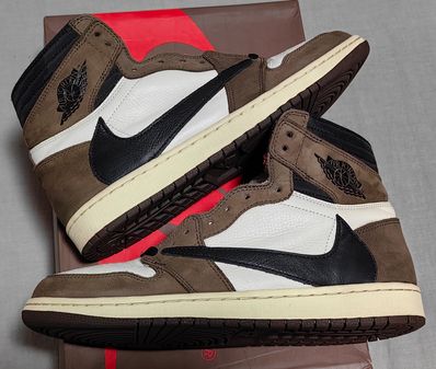 Travis Scott × Nike Air Jordan 1 Retro High OG TS SP "Sail/Dark Mocha"