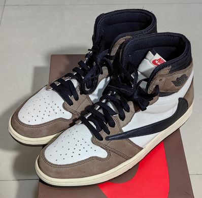 Travis Scott × Nike Air Jordan 1 Retro High OG TS SP "Sail/Dark Mocha"