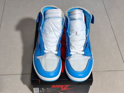 Off-White × Nike Air Jordan 1 High UNC "White/Dark Powder Blue"