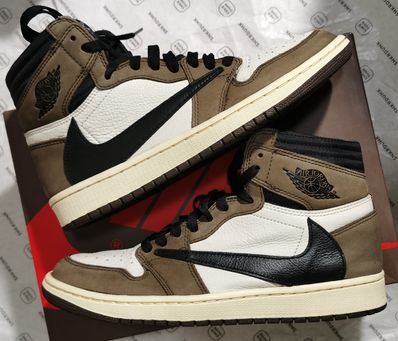 Travis Scott × Nike Air Jordan 1 Retro High OG TS SP "Sail/Dark Mocha"