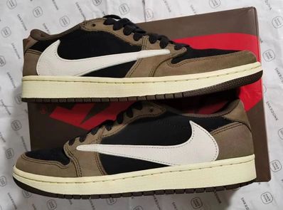 Travis Scott × Nike Air Jordan 1 Low OG SP-T "Black/Dark Mocha"