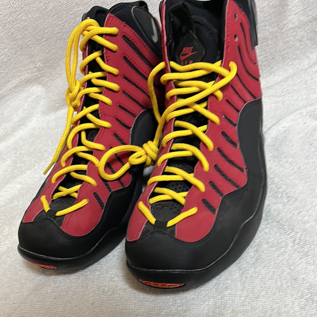 ナイキ エアベイキン "ブラック/メタリックシルバー/バーシティレッド/オレンジブレイズ" ソールスウッシュ：ホワイト (2014)