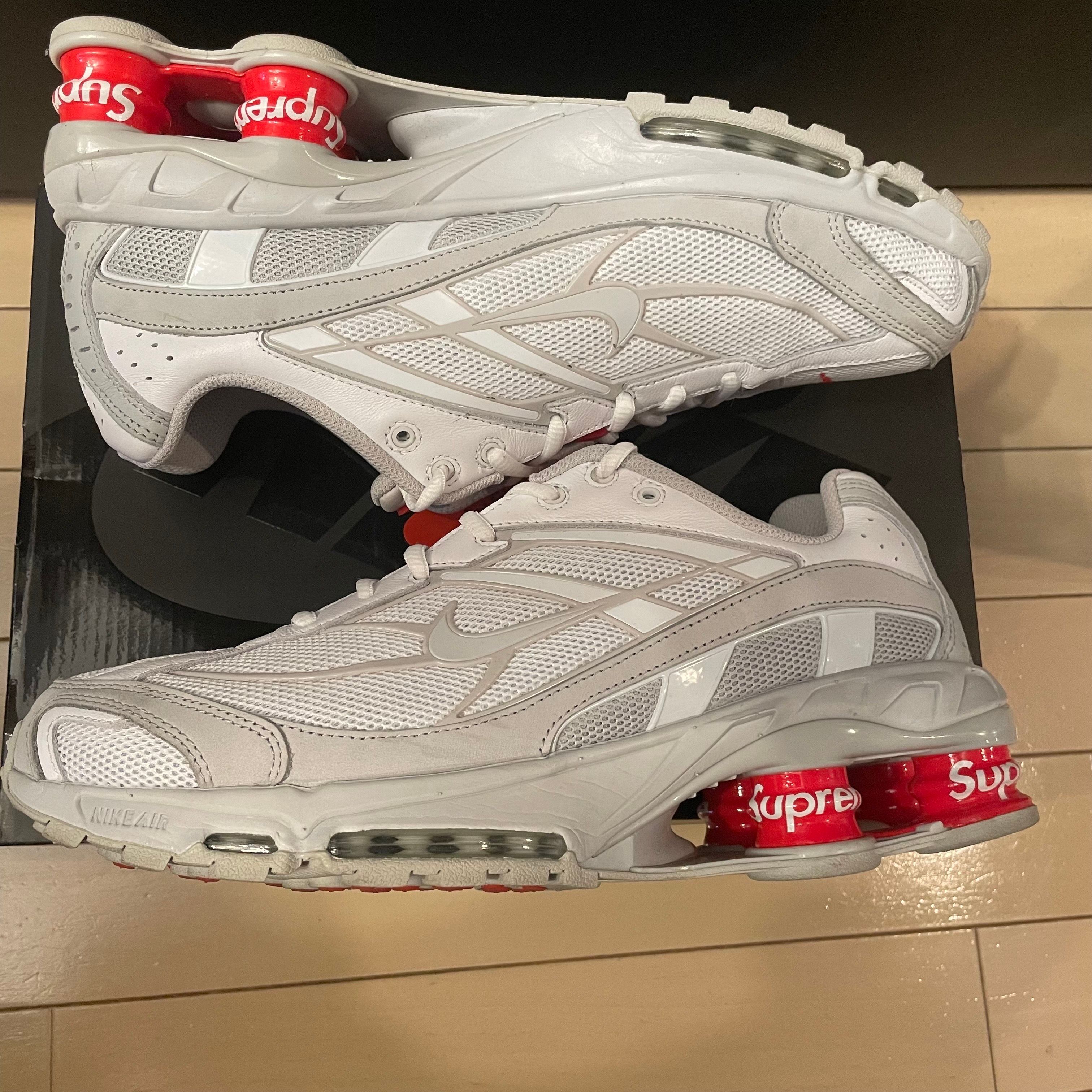 Supreme × Nike Shox Ride 2 "White/Grey Fog/Flat Platinum"