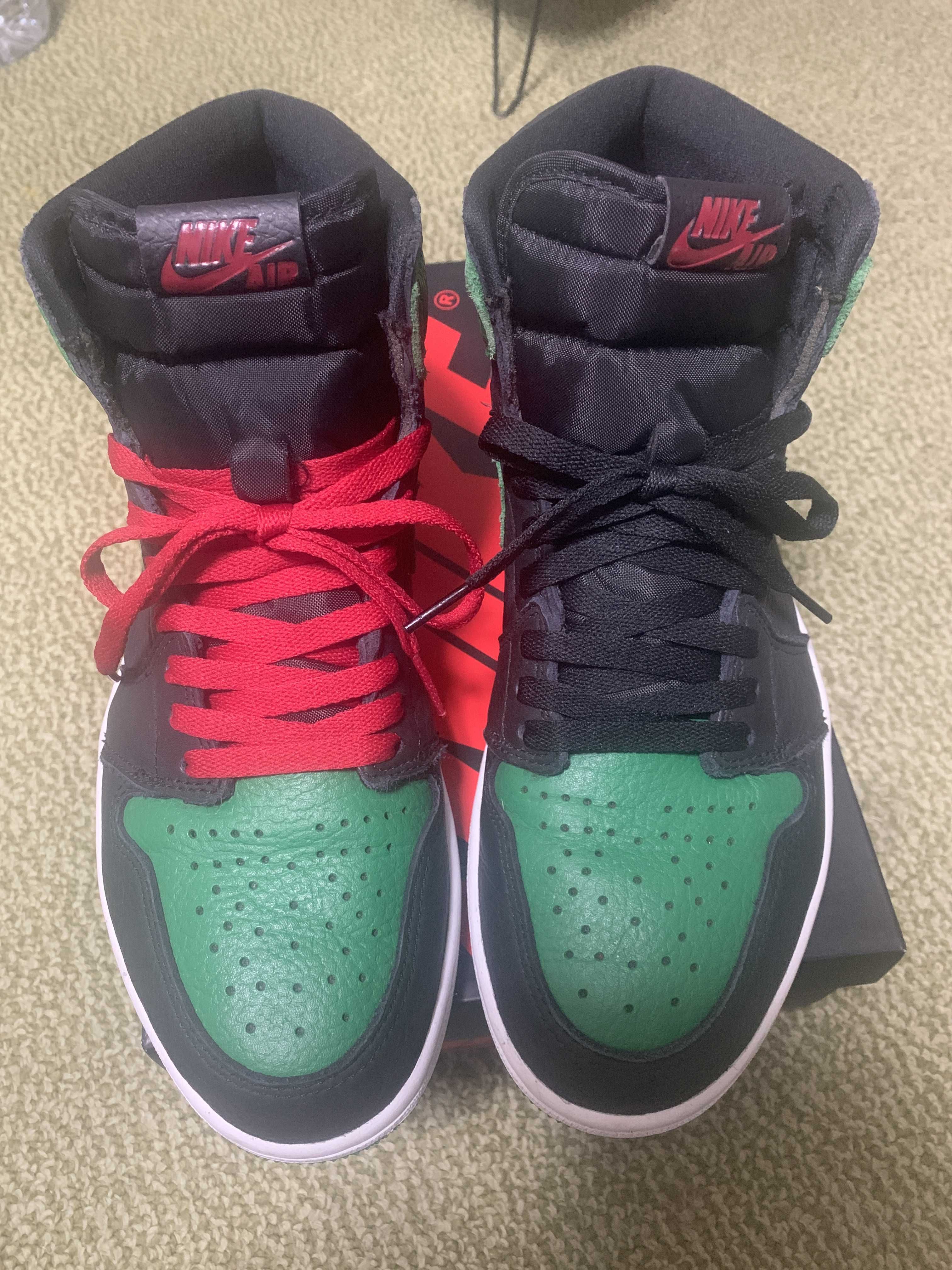 Nike Air Jordan 1 Retro High OG "Black/Pine Green" (2020)      