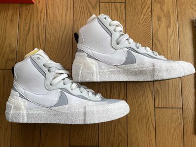 sacai × NIKE BLAZER MID "WHITE/WOLF GREY"