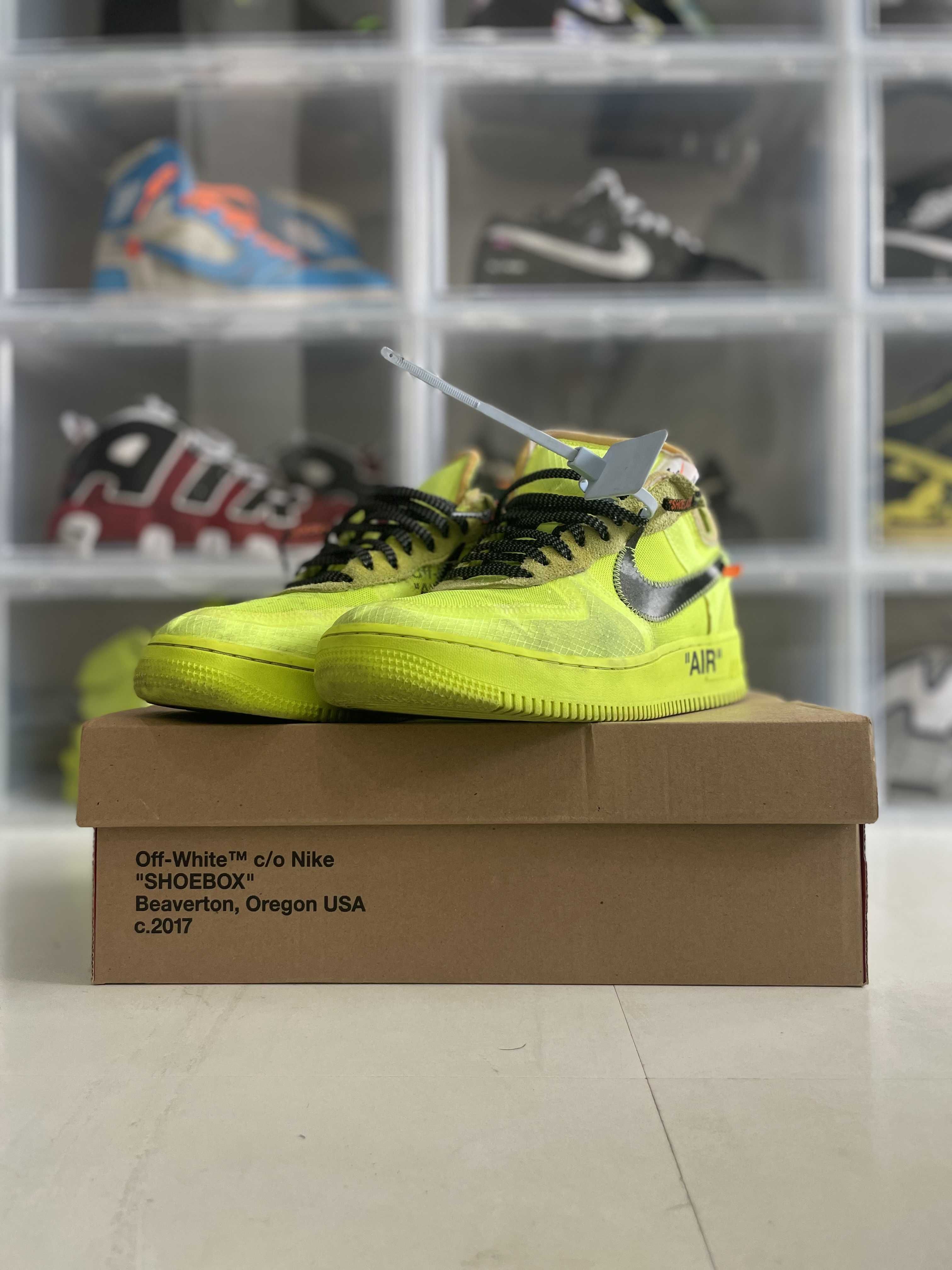 Off-White × Nike Air Force 1 Low "Volt"