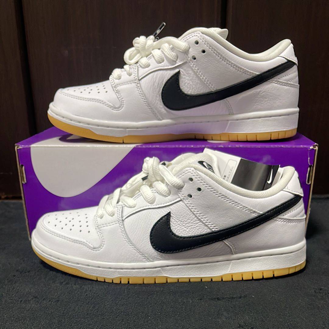 Nike SB Dunk Low Pro "White/Black-White-Gum Light Brown"