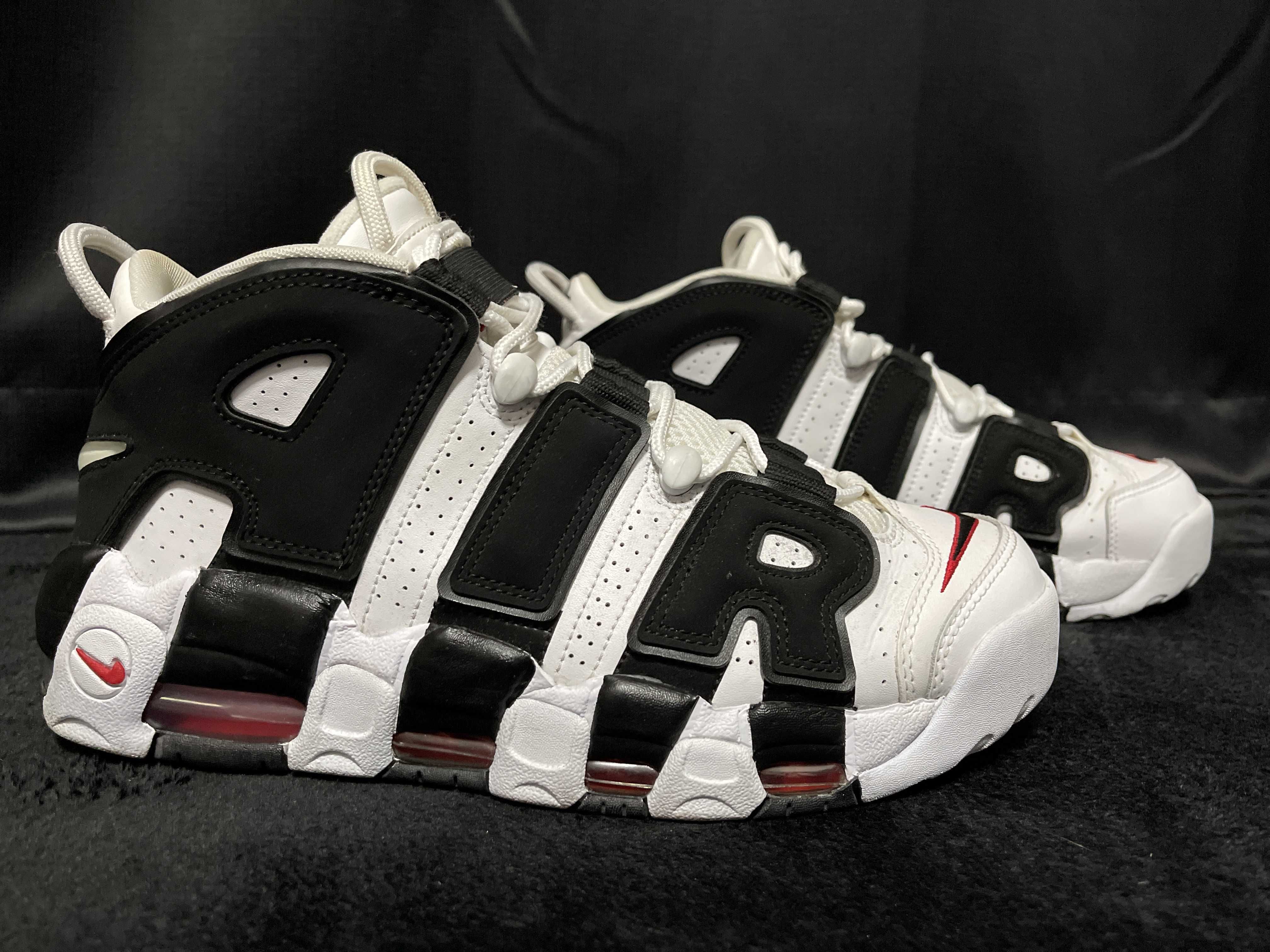 NIKE AIR MORE UPTEMPO "WHITE/BLACK/UNIVERSITY RED"(2020)