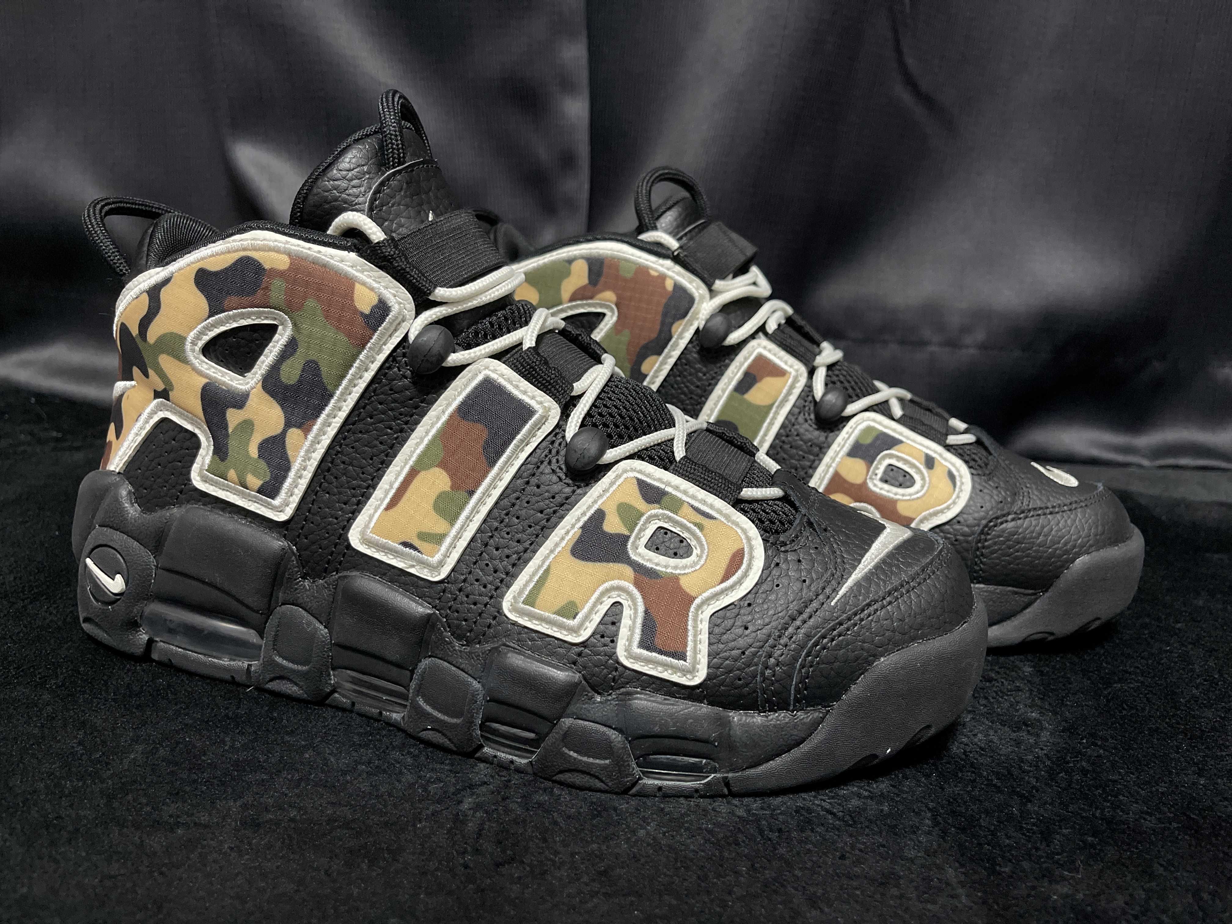 NIKE AIR MORE UPTEMPO "BLACK CAMO"