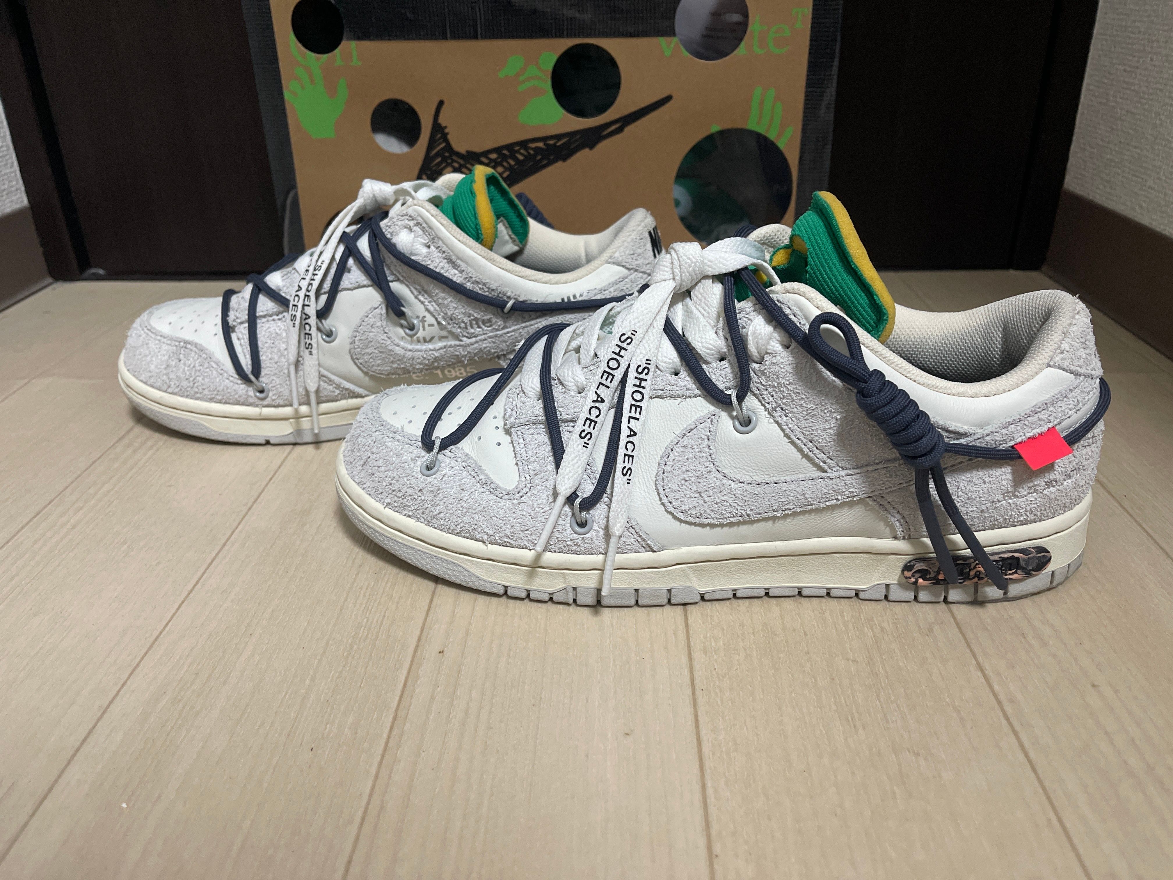 Off-White × Nike Dunk Low "Sail/Neutral Grey/Gridiron"