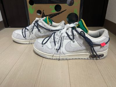 Off-White × Nike Dunk Low "Sail/Neutral Grey/Gridiron"